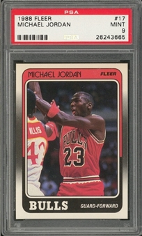 1988/89 Fleer #17 Michael Jordan – PSA MINT 9